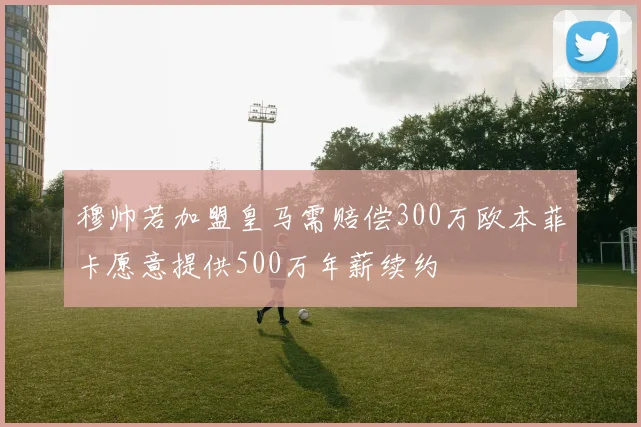 穆帅若加盟皇马需赔偿300万欧本菲卡愿意提供500万年薪续约