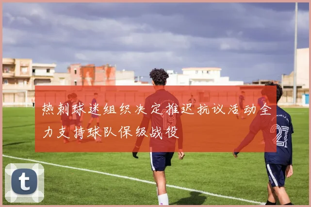 热刺球迷组织决定推迟抗议活动全力支持球队保级战役